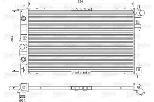 701558 Valeo Радіатор охолодження двигуна