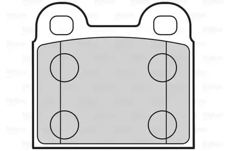 302010 Valeo Тормозные колодки