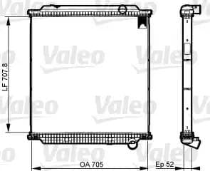 733526 Valeo Радіатор охолодження двигуна