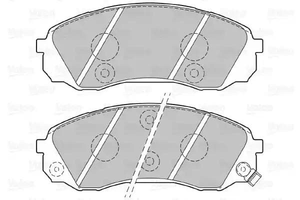 301077 Valeo Гальмівні колодки