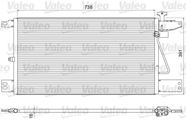 815065 Valeo Радиатор кондиционера