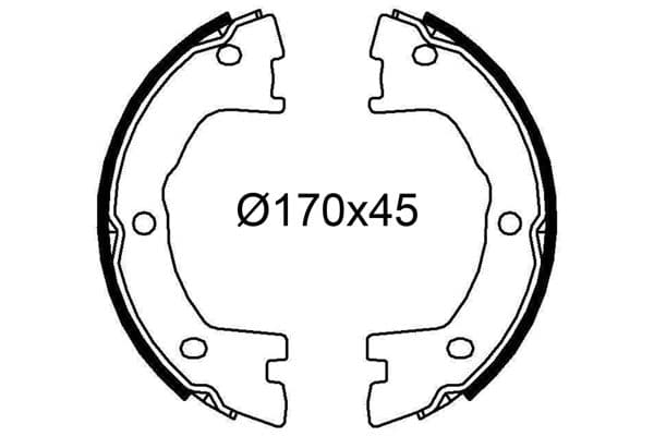 564240 Valeo Колодки ручника