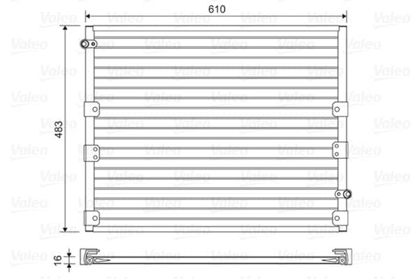 814176 Valeo Радиатор кондиционера для Toyota Land Cruiser