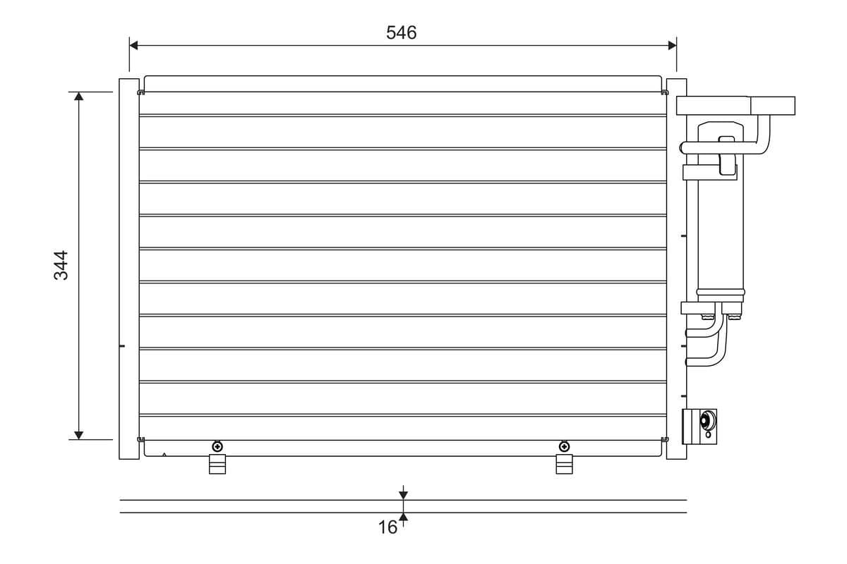 822699 Valeo Радіатор кондиціонера