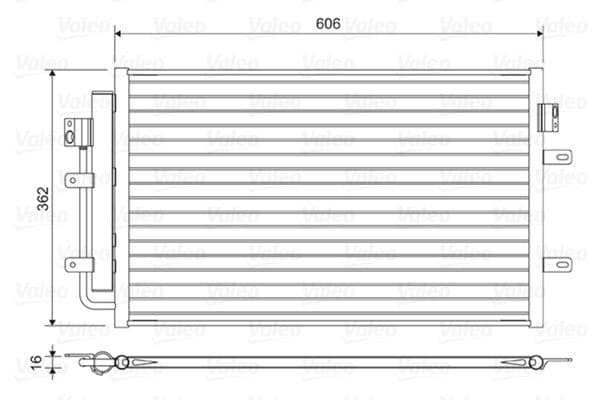 822551 Valeo Радіатор кондиціонера
