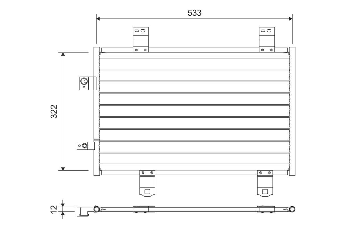 822743 Valeo Радіатор кондиціонера