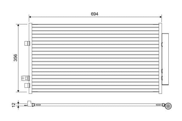 822638 Valeo Радіатор кондиціонера