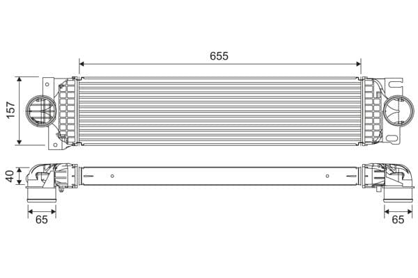 822907 Valeo Интеркулер