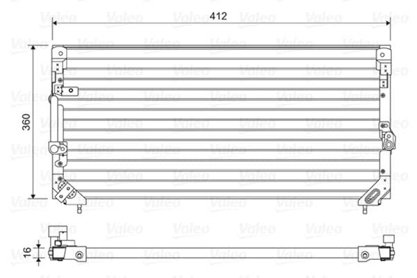 814495 Valeo Радиатор кондиционера для Toyota Land Cruiser