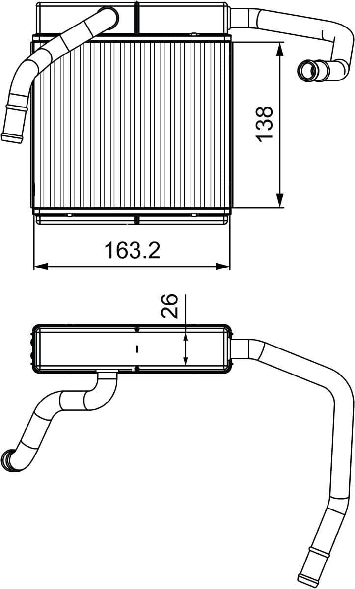 811552 Valeo Радиатор печки