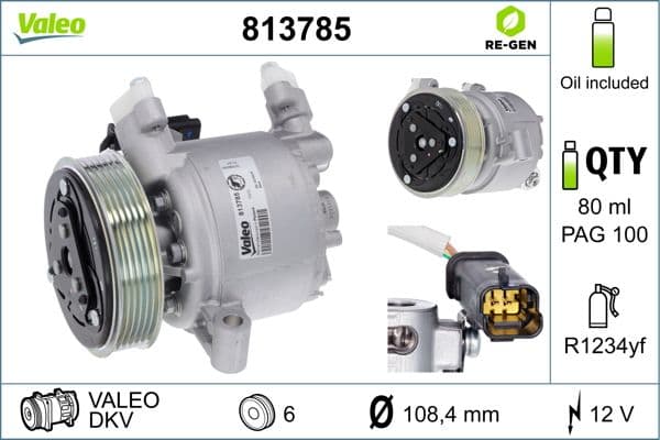 813785 Valeo Компресор кондиціонера