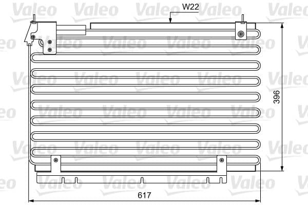 814034 Valeo Радіатор кондиціонера