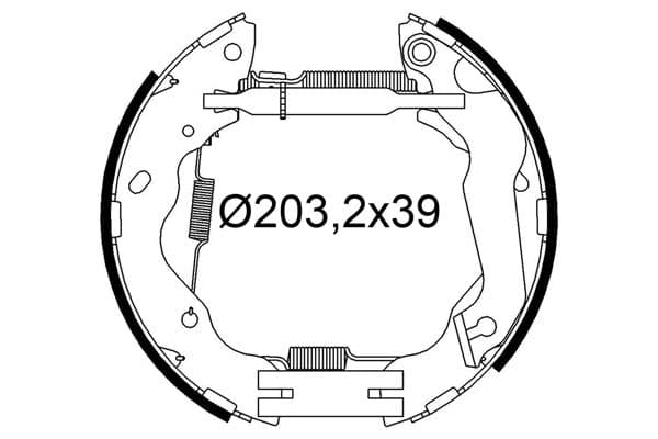 554912 Valeo Гальмівні колодки