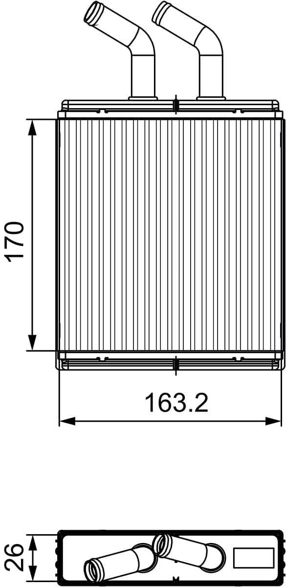 811561 Valeo Радиатор печки для Kia Rio