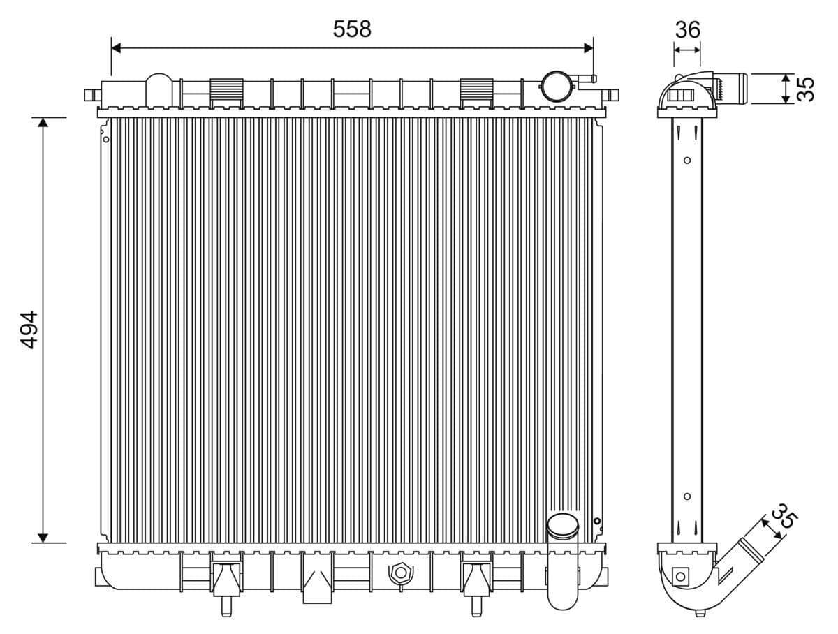 701261 Valeo Радіатор охолодження двигуна для Land Rover Range Rover