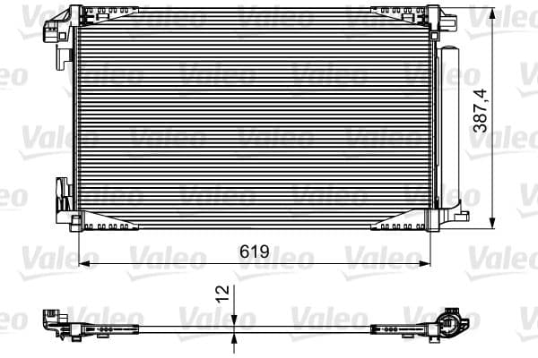 814027 Valeo Радіатор кондиціонера для Toyota C-HR