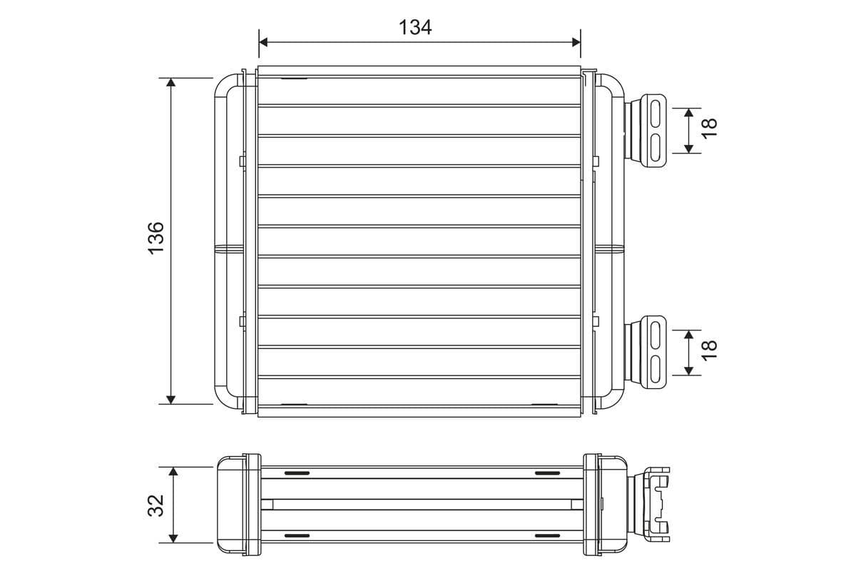 811629 Valeo Радіатор пічки для Smart Fortwo