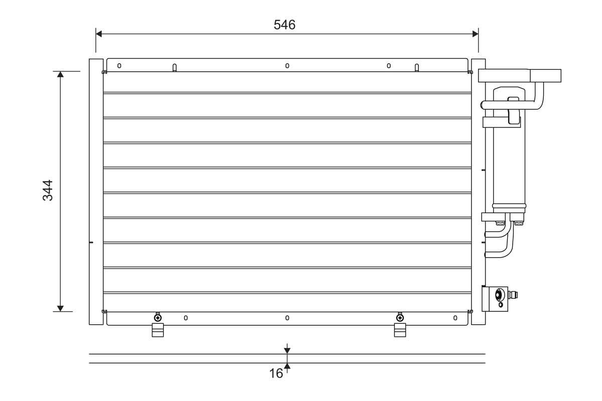 822693 Valeo Радіатор кондиціонера