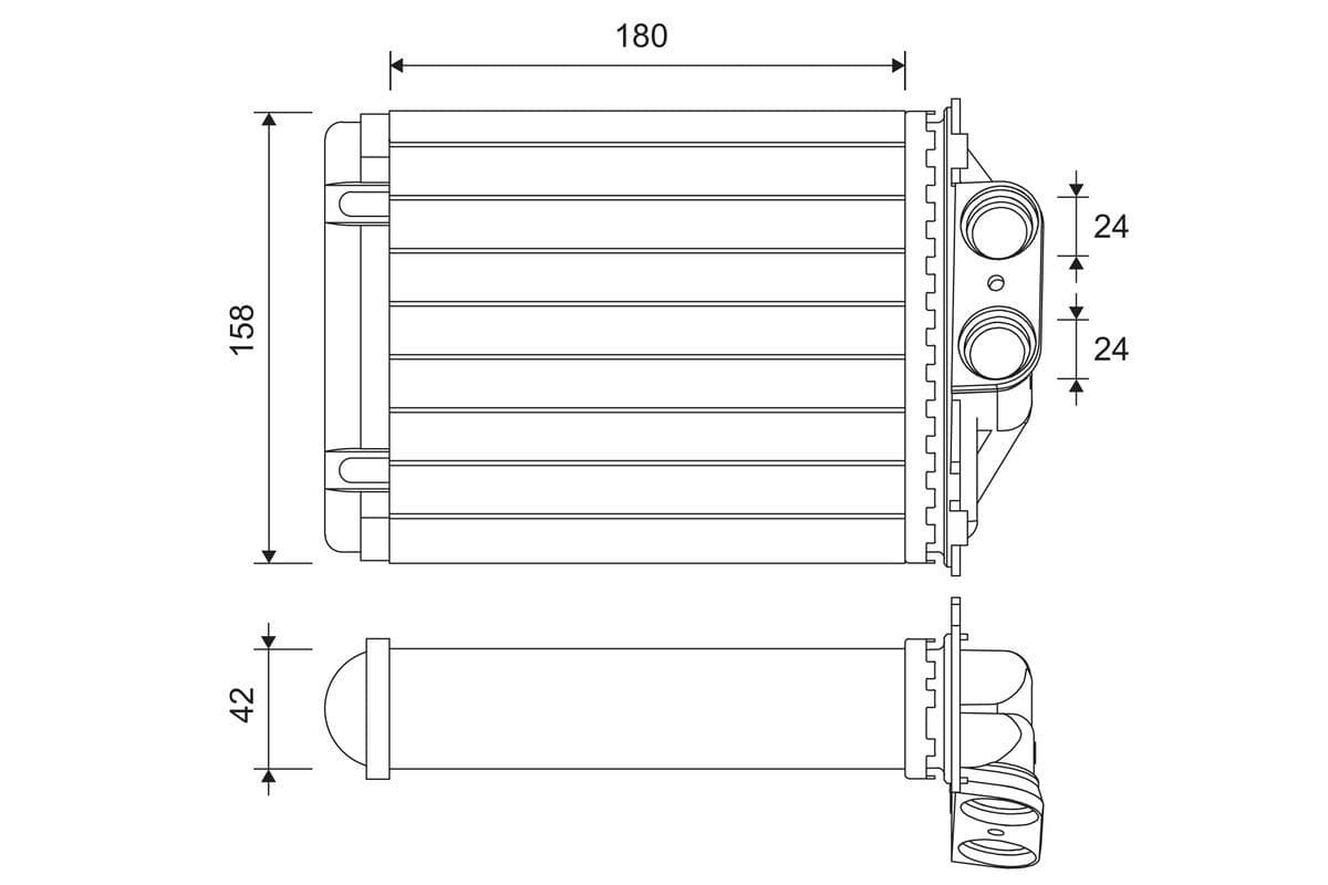 811607 Valeo Радіатор пічки