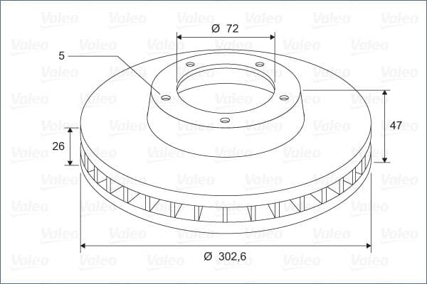 197683 Valeo Гальмівний диск