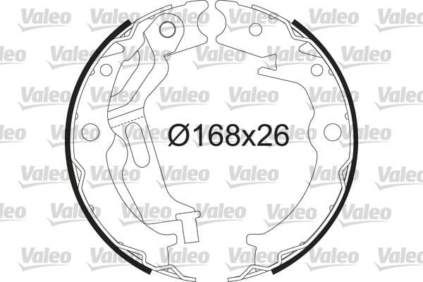 564232 Valeo Тормозные колодки