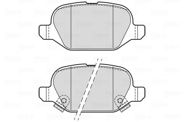 302338 Valeo Тормозные колодки для Fiat Panda