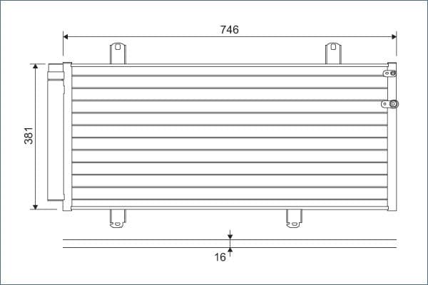 822584 Valeo Радиатор кондиционера