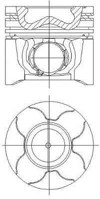87-135300-10 Nüral Поршень двигателя