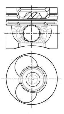 87-743107-00 Nüral Поршень двигателя