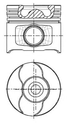 87-124000-30 Nüral Поршень двигуна