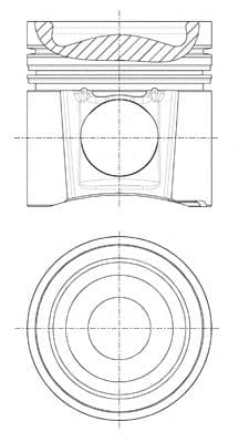 87-289300-10 Nüral Поршень двигуна для Mercedes Vario