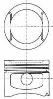 87-501807-10 Nüral Поршень двигателя