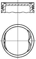 87-306807-10 Nüral Поршень двигателя