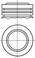 87-435507-00 Nüral Поршень двигуна