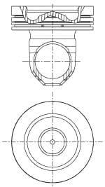 87-143600-00 Nüral Поршень двигателя для Renault Trafic