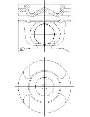 8742200710 Nüral Поршень двигателя