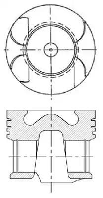 8742240710 Nüral Поршень двигателя