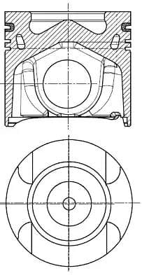 8743340710 Nüral Поршень двигателя