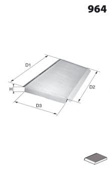 ELR7146 Mecafilter Фільтр салону