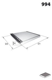 ELR7101 Mecafilter Фільтр салону