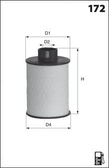 ELG5322 Mecafilter Паливний фільтр