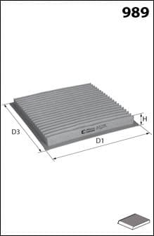 ELR7159 Mecafilter Фильтр салона