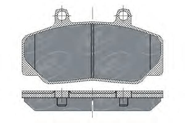 SP 166 SCT Germany Гальмівні колодки