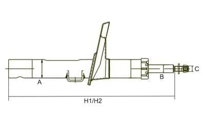 Z 3606G SCT Germany Стійка амортизатора
