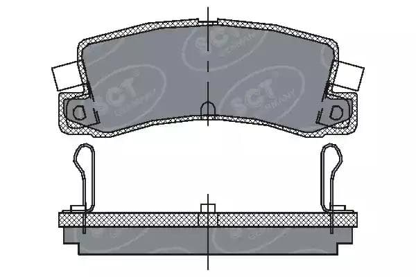 sp106pr SCT Germany Гальмівні колодки