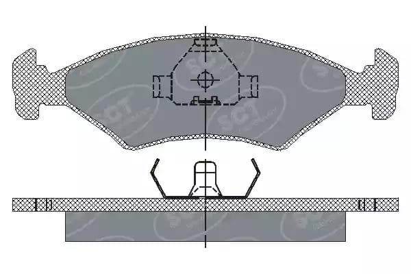 sp108pr SCT Germany Гальмівні колодки
