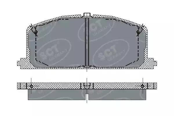 sp118pr SCT Germany Тормозные колодки