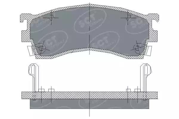 sp125pr SCT Germany Тормозные колодки