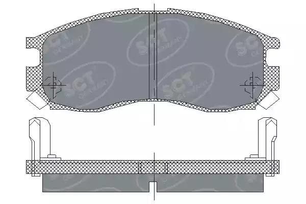 sp133pr SCT Germany Тормозные колодки