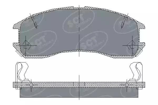 sp149pr SCT Germany Гальмівні колодки